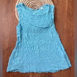 SNO SKINS Textured Aqua Layering Tank Top